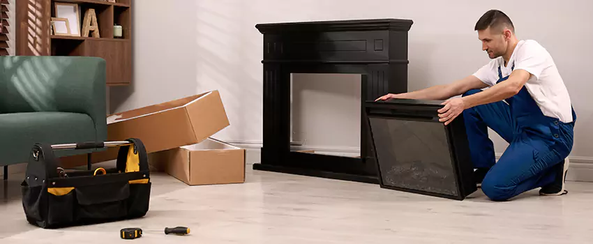 Old Rusted Metal Fireplace Repair And Replacement in Villa Park, IL